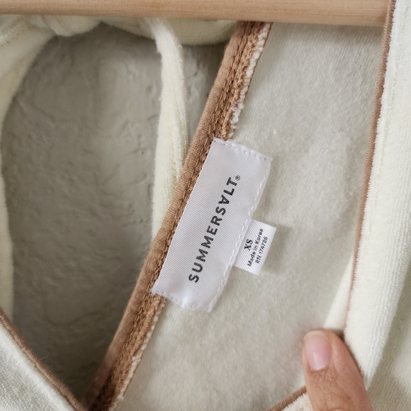 Summersalt The Towel Terry Yellow Tie Romper Coverup Beach Neutral Boho XS - Picture 11 of 12